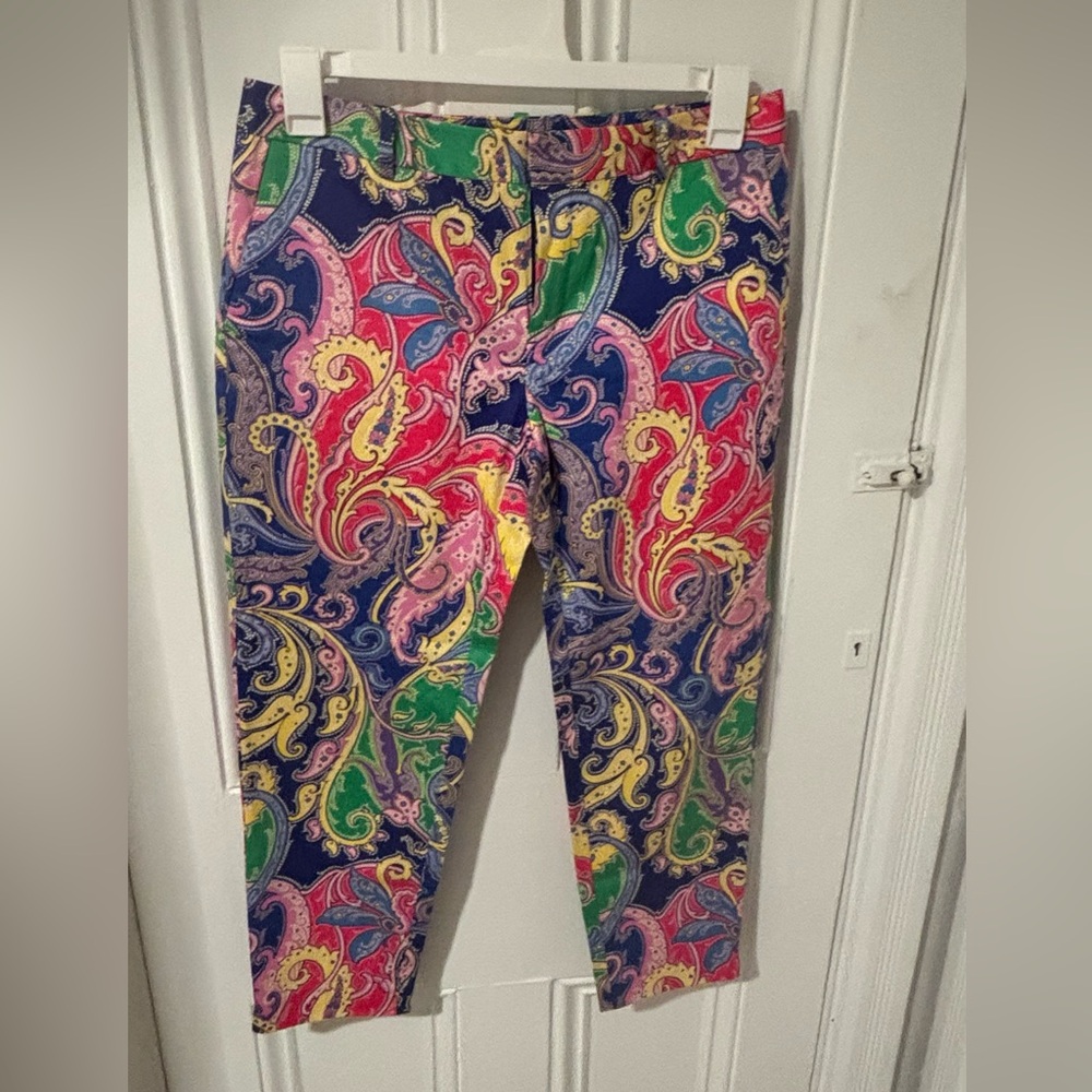 Ralph Lauren Golf Multicolor Paisley Ankle-length Pants